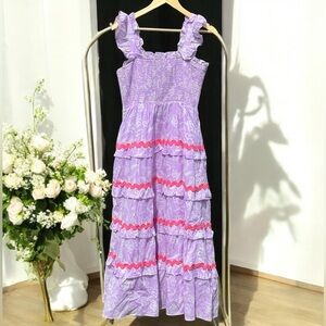 J.Marie The Vivian Tiered  Ric Rac Midi Dress